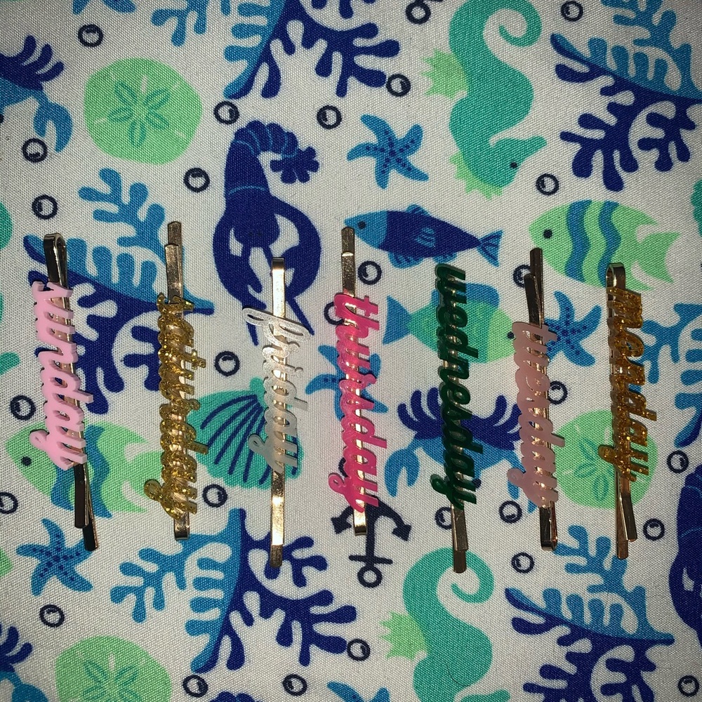 EVERYDAY cute hair clips .